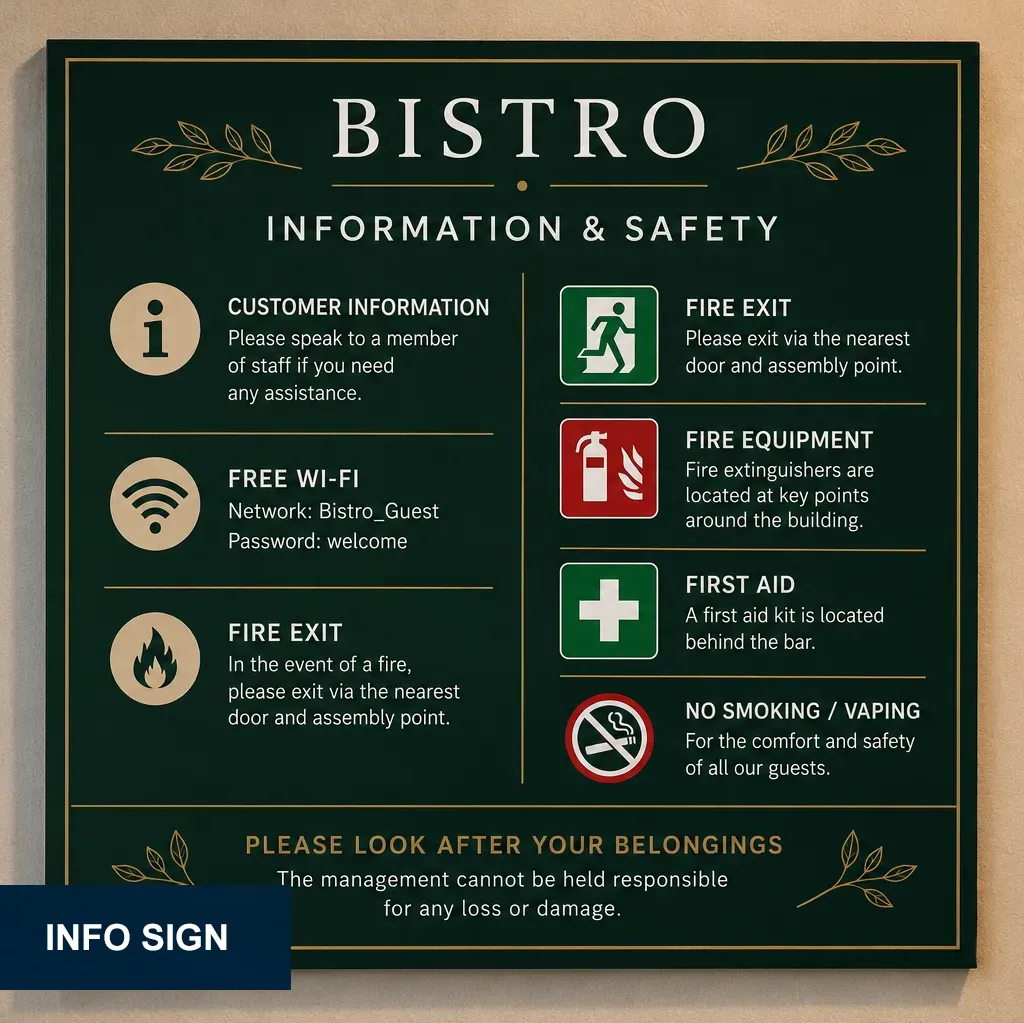 info sign